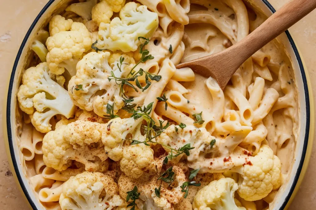 Gluten Free Creamy Cauliflower Alfredo Pasta