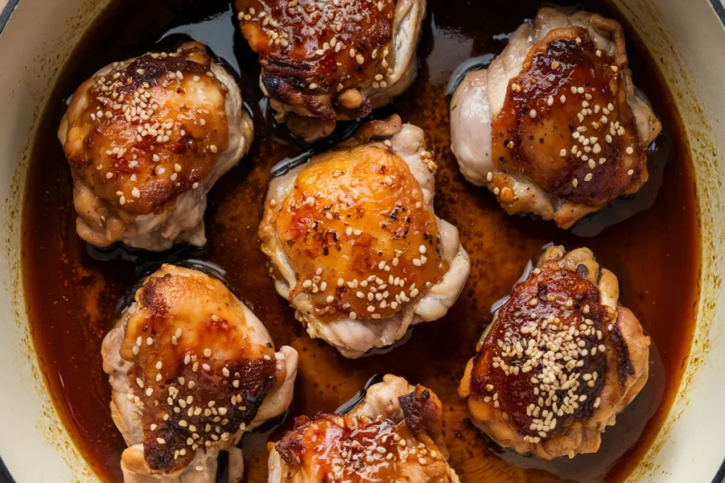 Honey Sesame Instant Pot Chicken Thighs