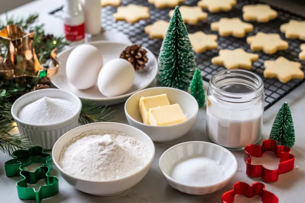 Ingredients for Gluten-Free Christmas Cookies